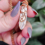 Load image into Gallery viewer, Laguna Lace Agate Necklace in Copper
