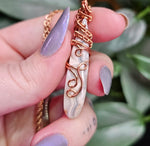 Load image into Gallery viewer, Laguna Lace Agate Necklace in Copper
