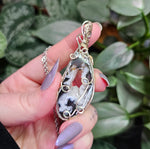 Load image into Gallery viewer, Oco Agate Portal Necklace in Silver
