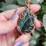 Load image into Gallery viewer, Ocean Jasper Necklace in Copper
