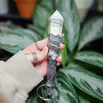 Load image into Gallery viewer, Banded Calcite Scepter with Stand
