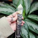 Load image into Gallery viewer, Banded Calcite Scepter with Stand
