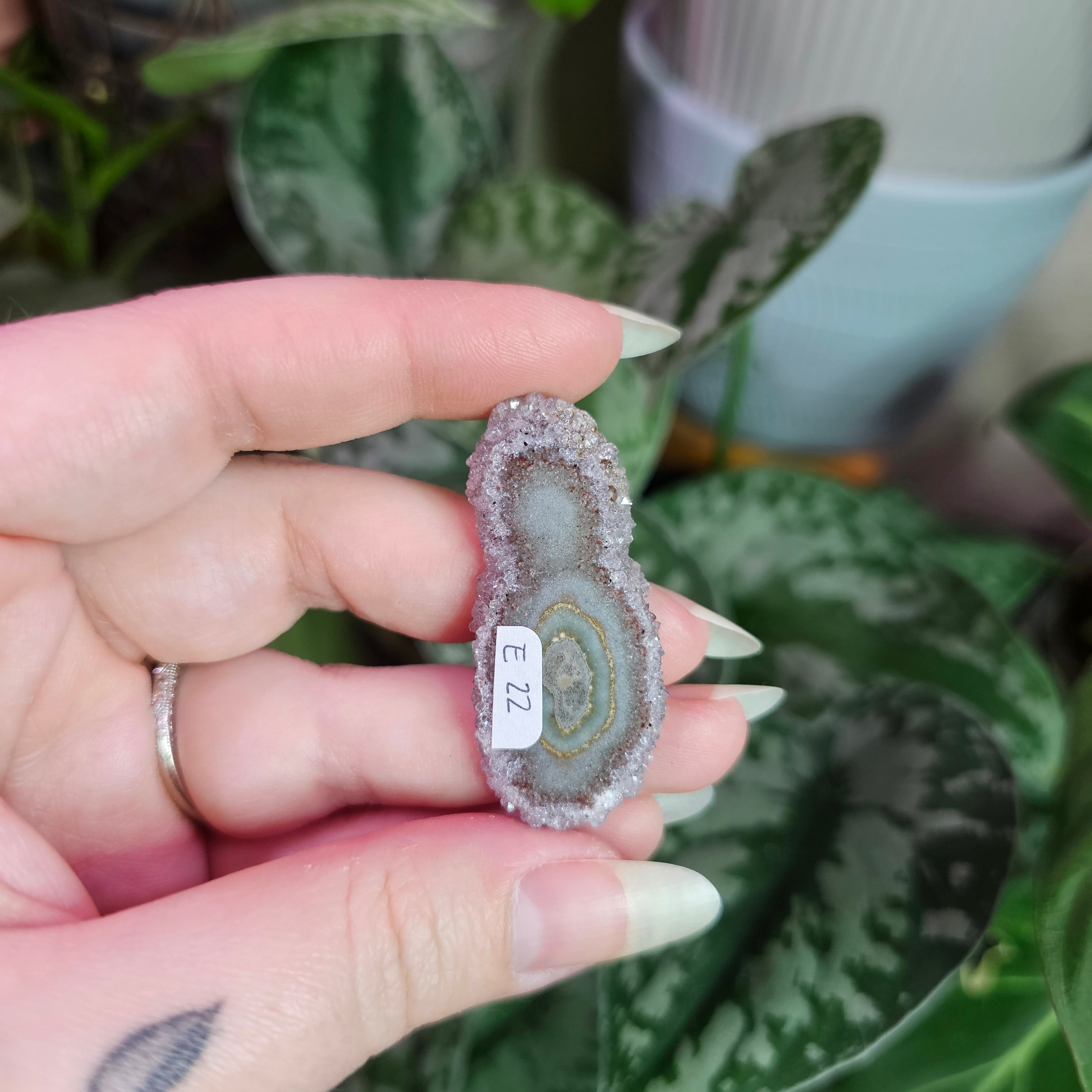 Amethyst Stalactite Slice ~ E