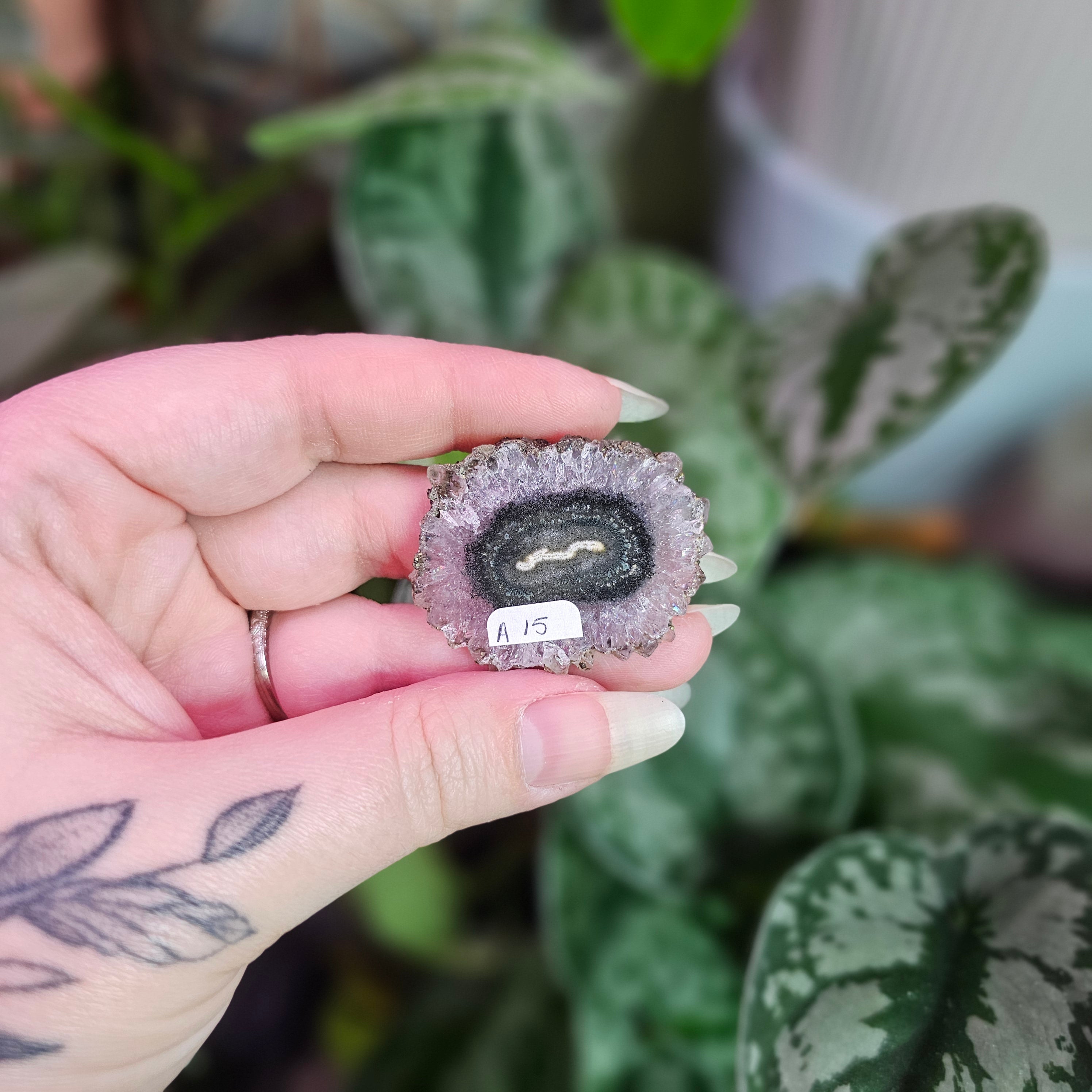 Amethyst Stalactite Slice ~ A
