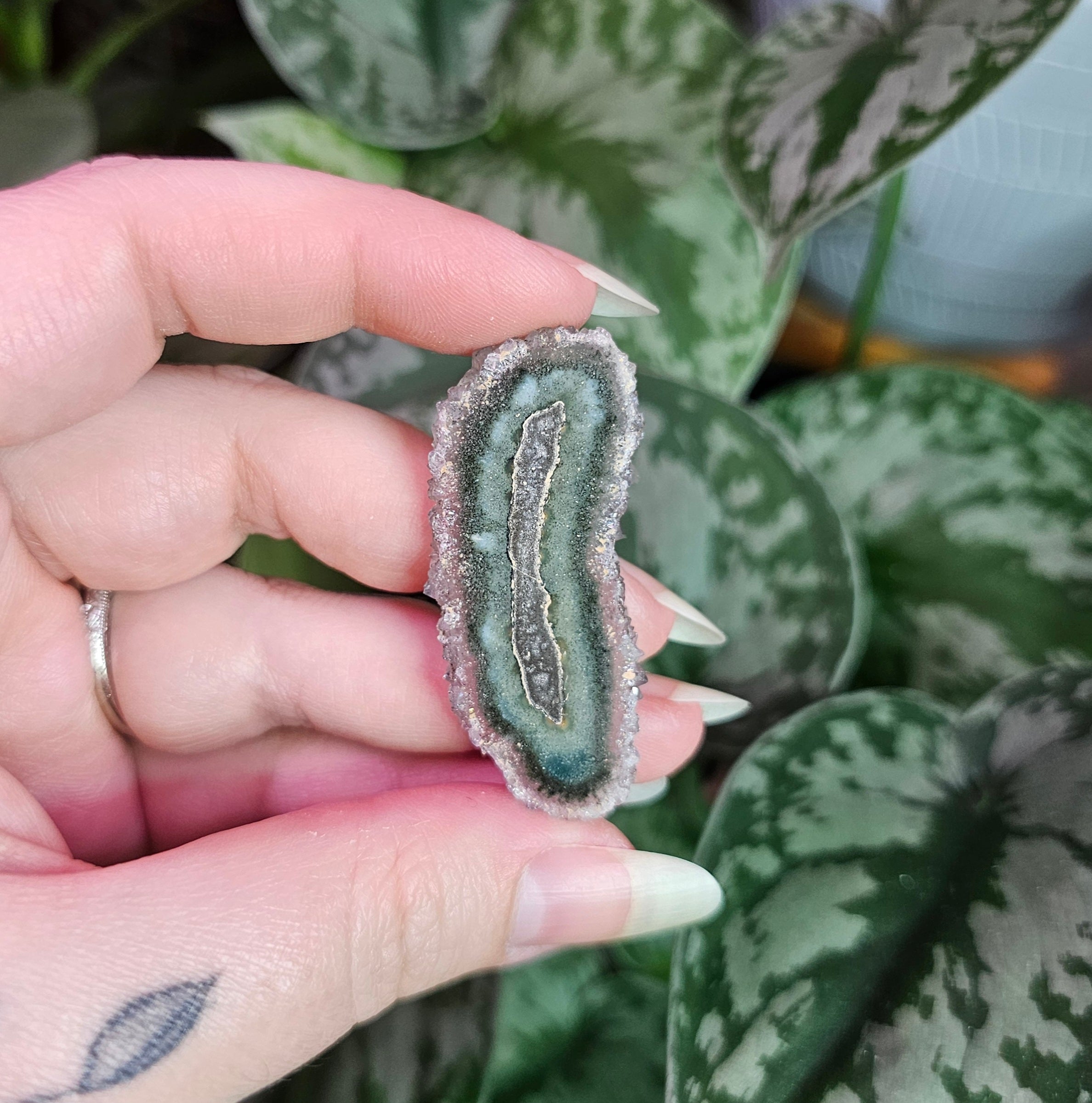 Amethyst Stalactite Slice ~ D