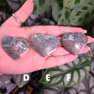 Jade with Pyrite Hearts