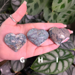 Load image into Gallery viewer, Jade with Pyrite Hearts
