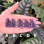 Load image into Gallery viewer, Lepidolite Mini Fairy Carvings
