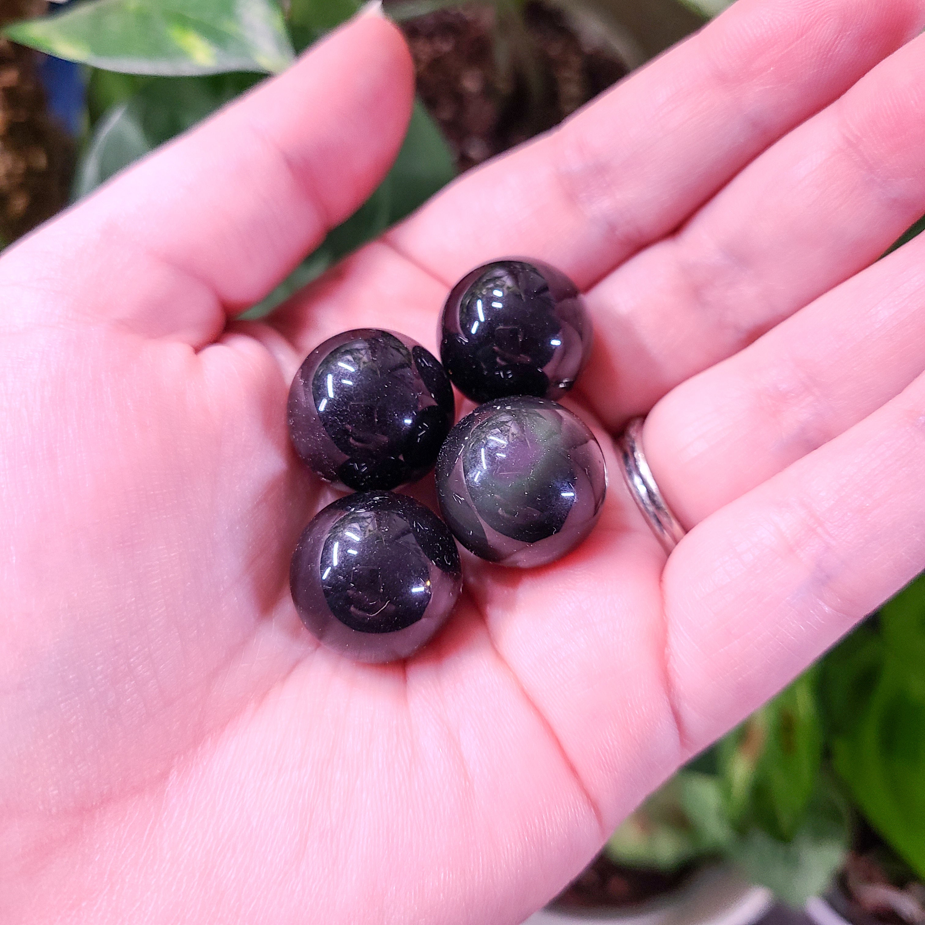 Rainbow Obsidian Mini Spheres - Intuitively Chosen