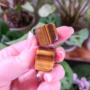 Tiger's Eye Tumbled Cubes - Intuitively Chosen