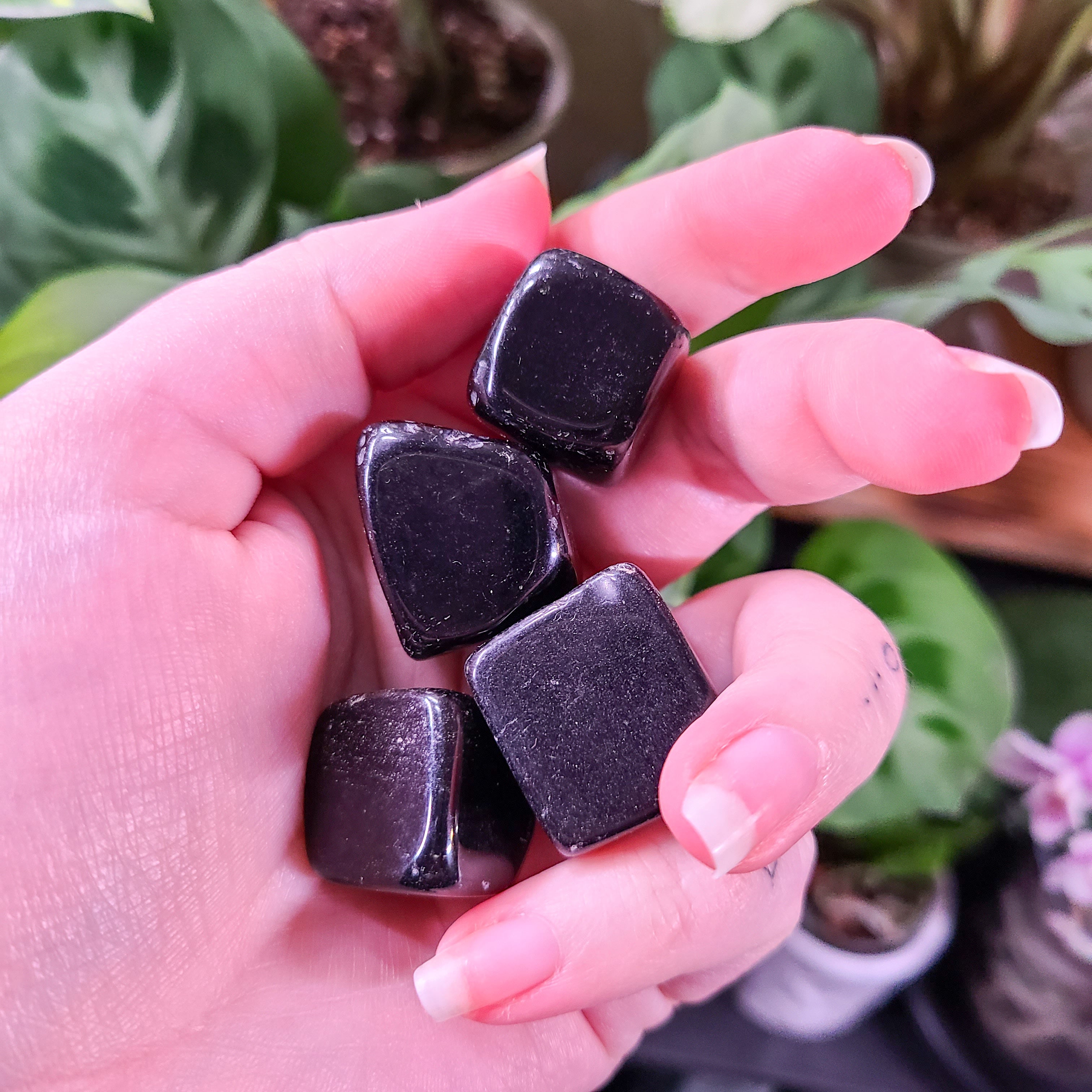 Obsidian Tumbled Cubes - Intuitively Chosen