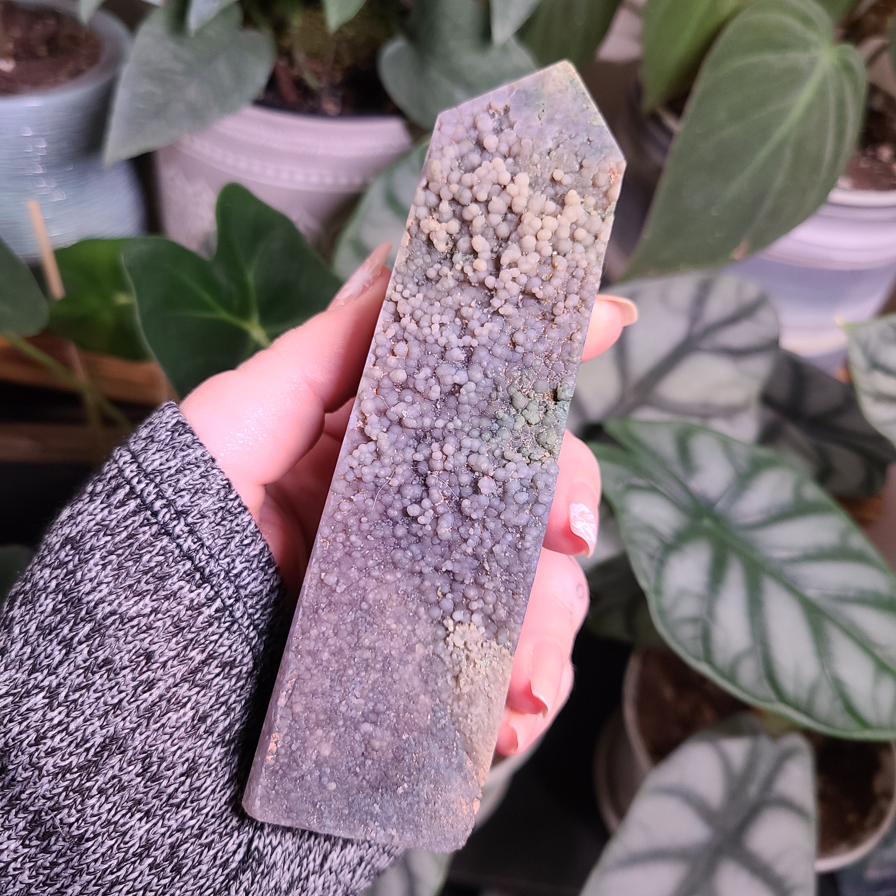 Grape Agate Obelisk - B