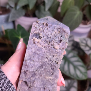 Grape Agate Obelisk - C