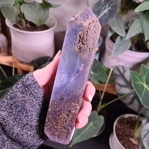 Grape Agate Obelisk - D