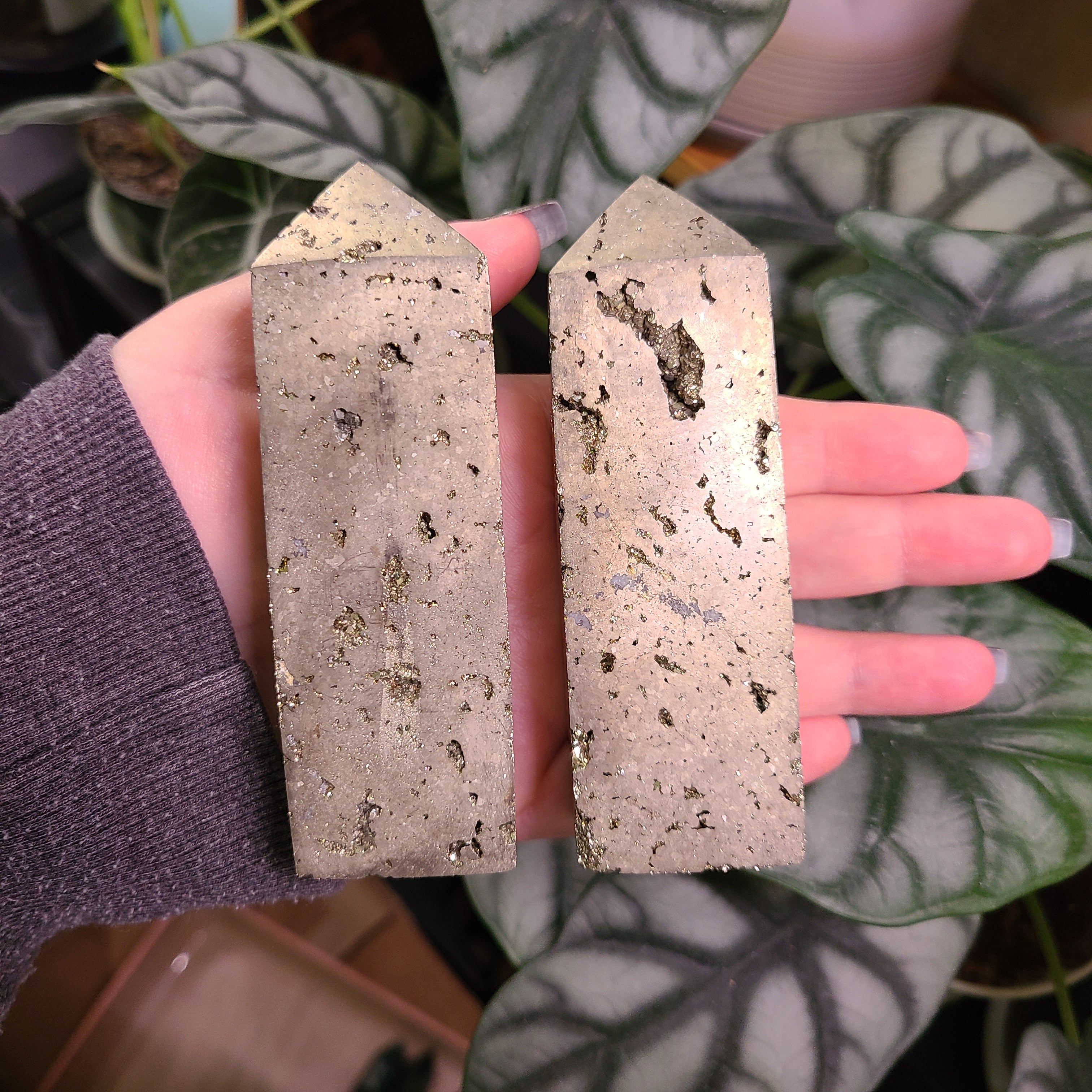 Pyrite Obelisks - Large