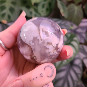 Dark Flower Agate Spheres - Large