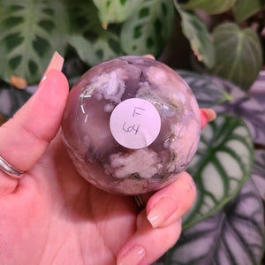 Dark Flower Agate Spheres - Large