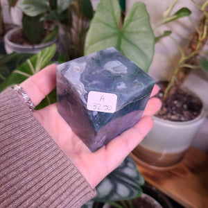 Moss Agate XL Cubes