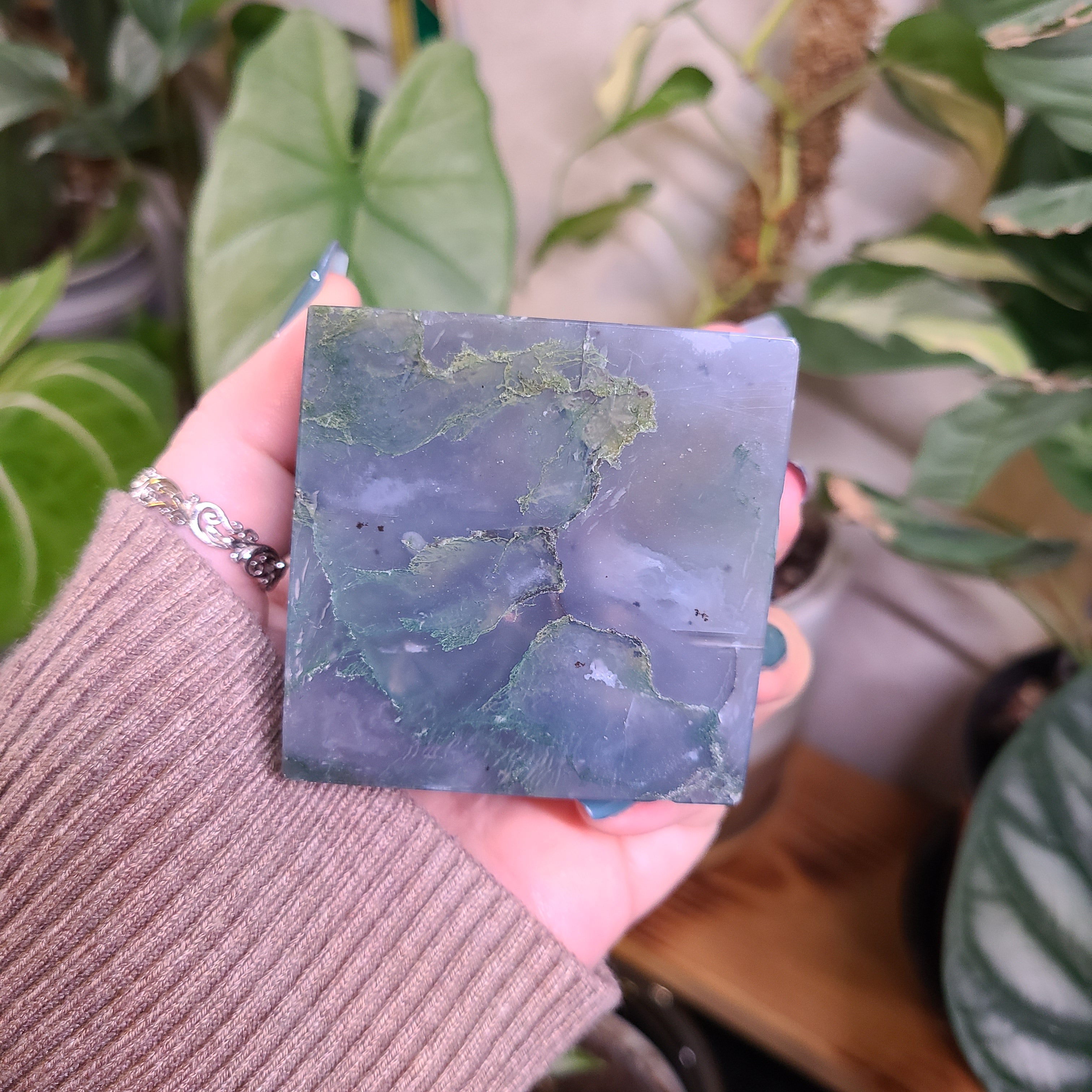 Moss Agate XL Cubes