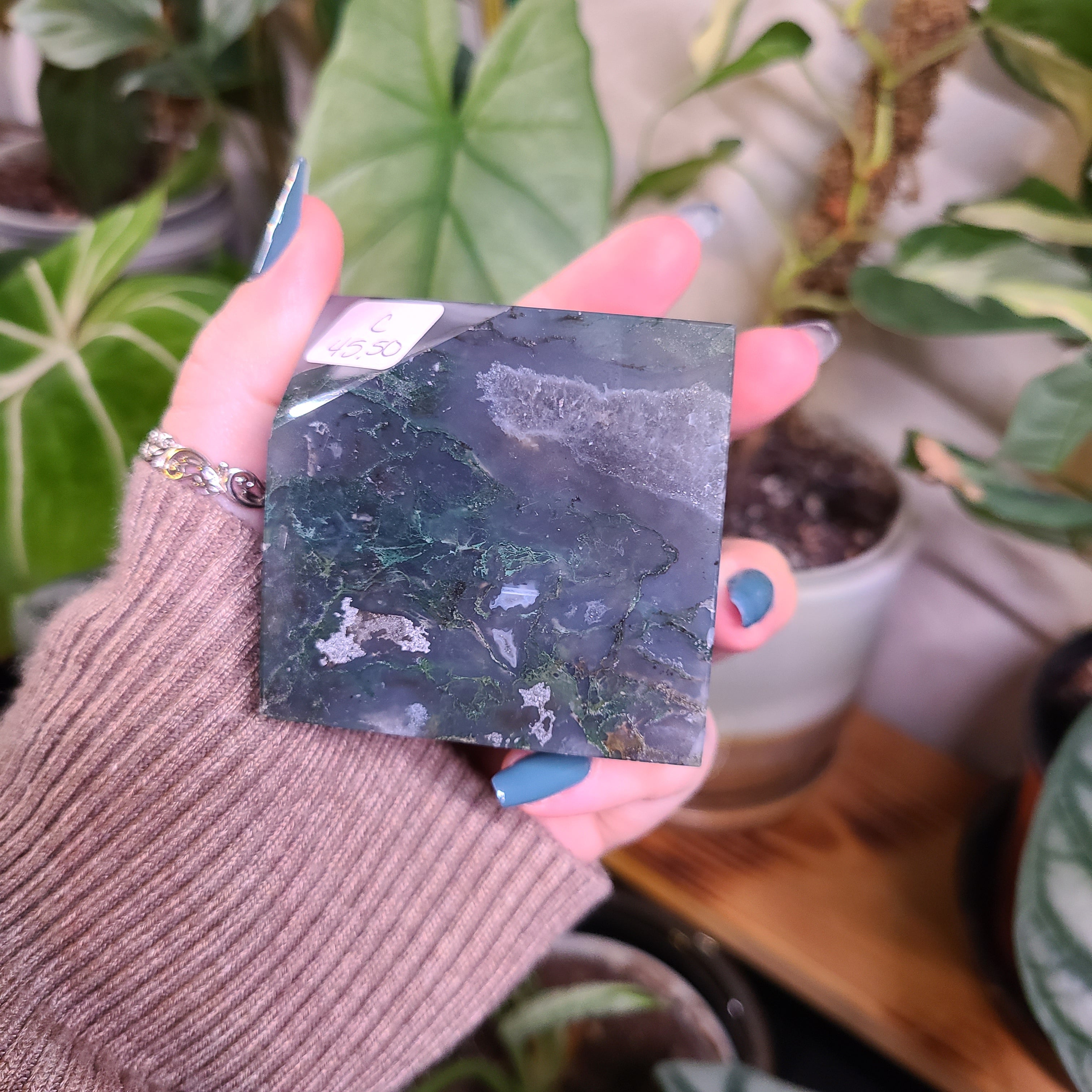 Moss Agate XL Cubes