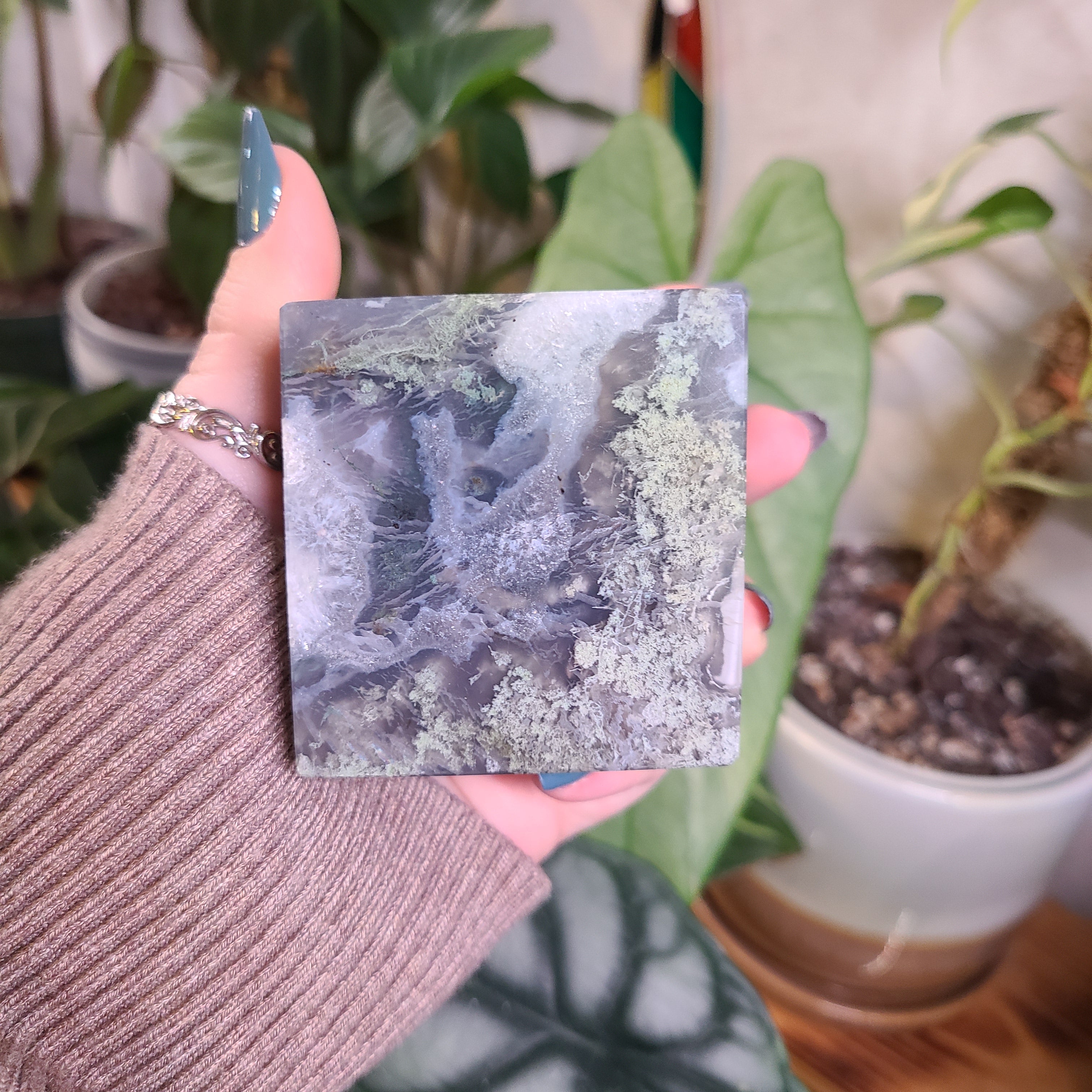 Moss Agate XL Cubes