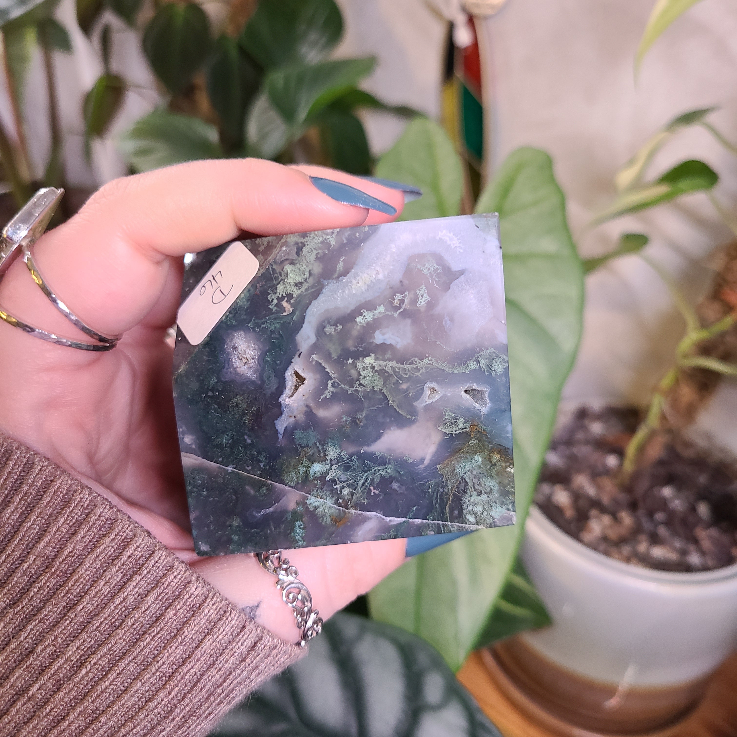 Moss Agate XL Cubes