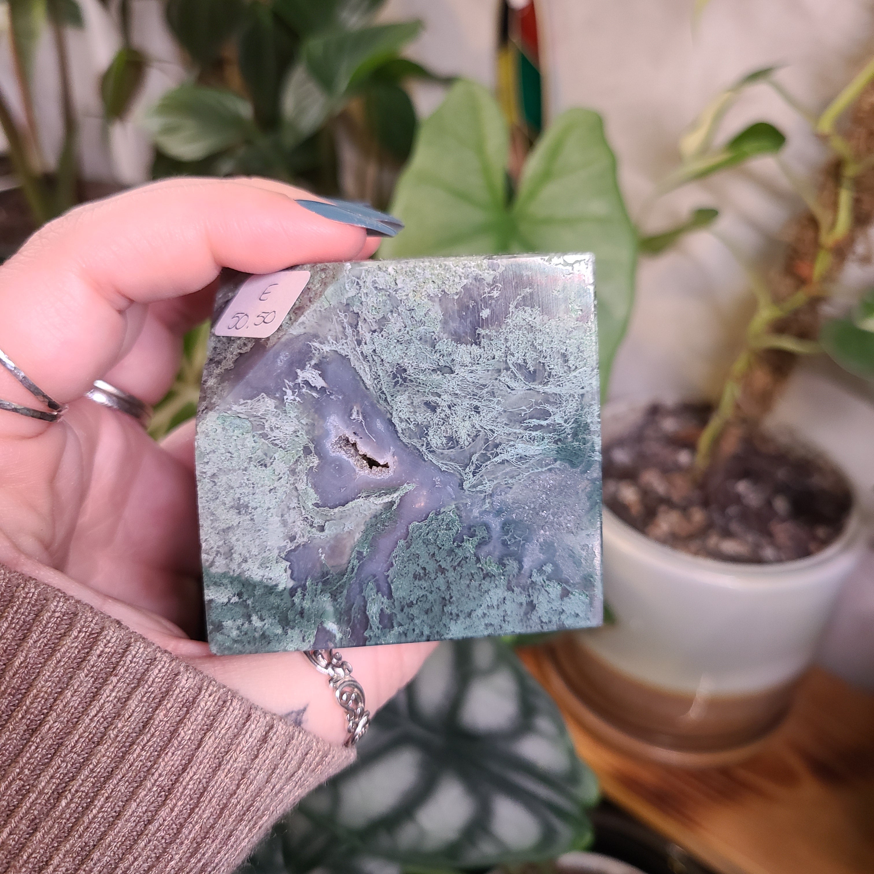 Moss Agate XL Cubes