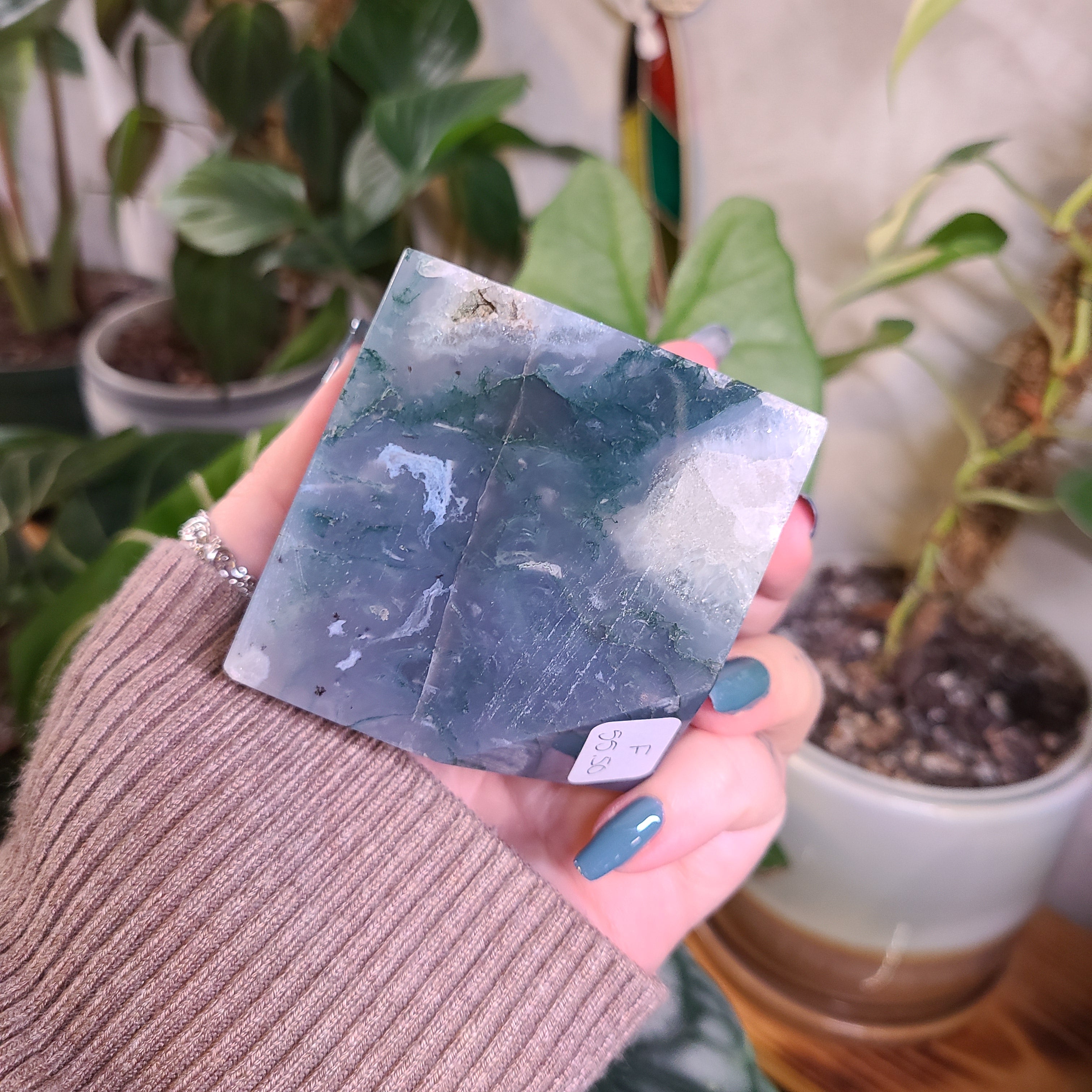 Moss Agate XL Cubes