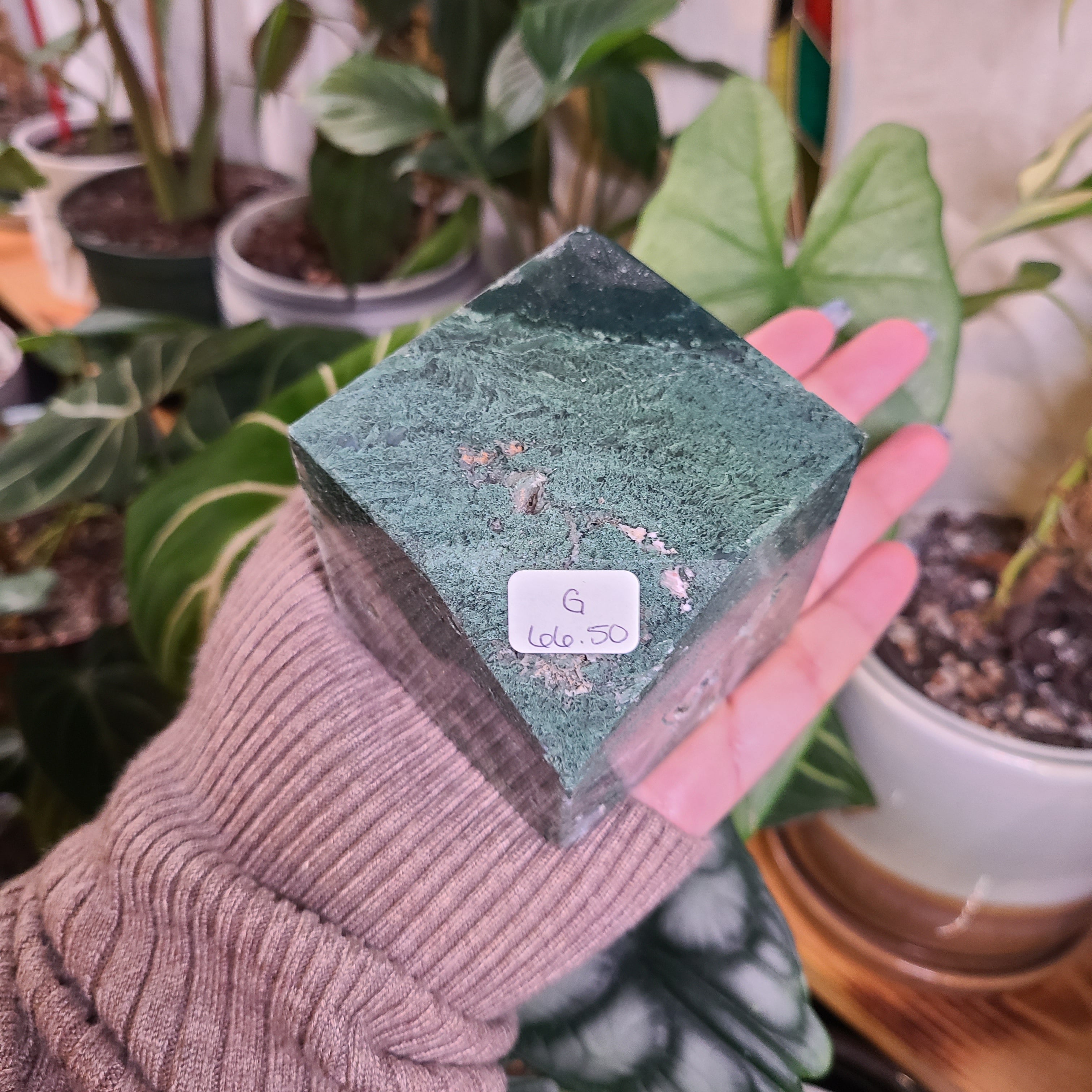 Moss Agate XL Cubes