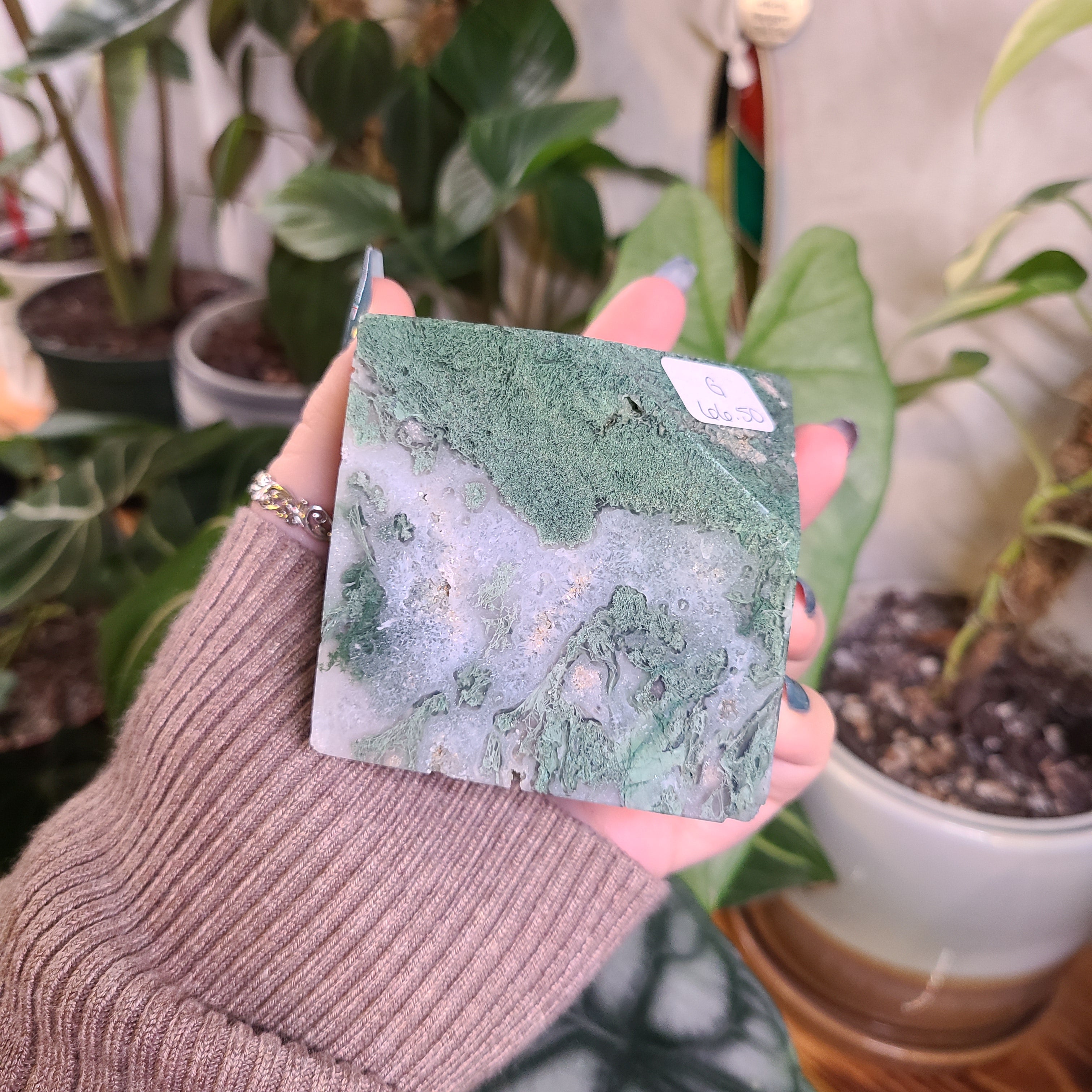 Moss Agate XL Cubes