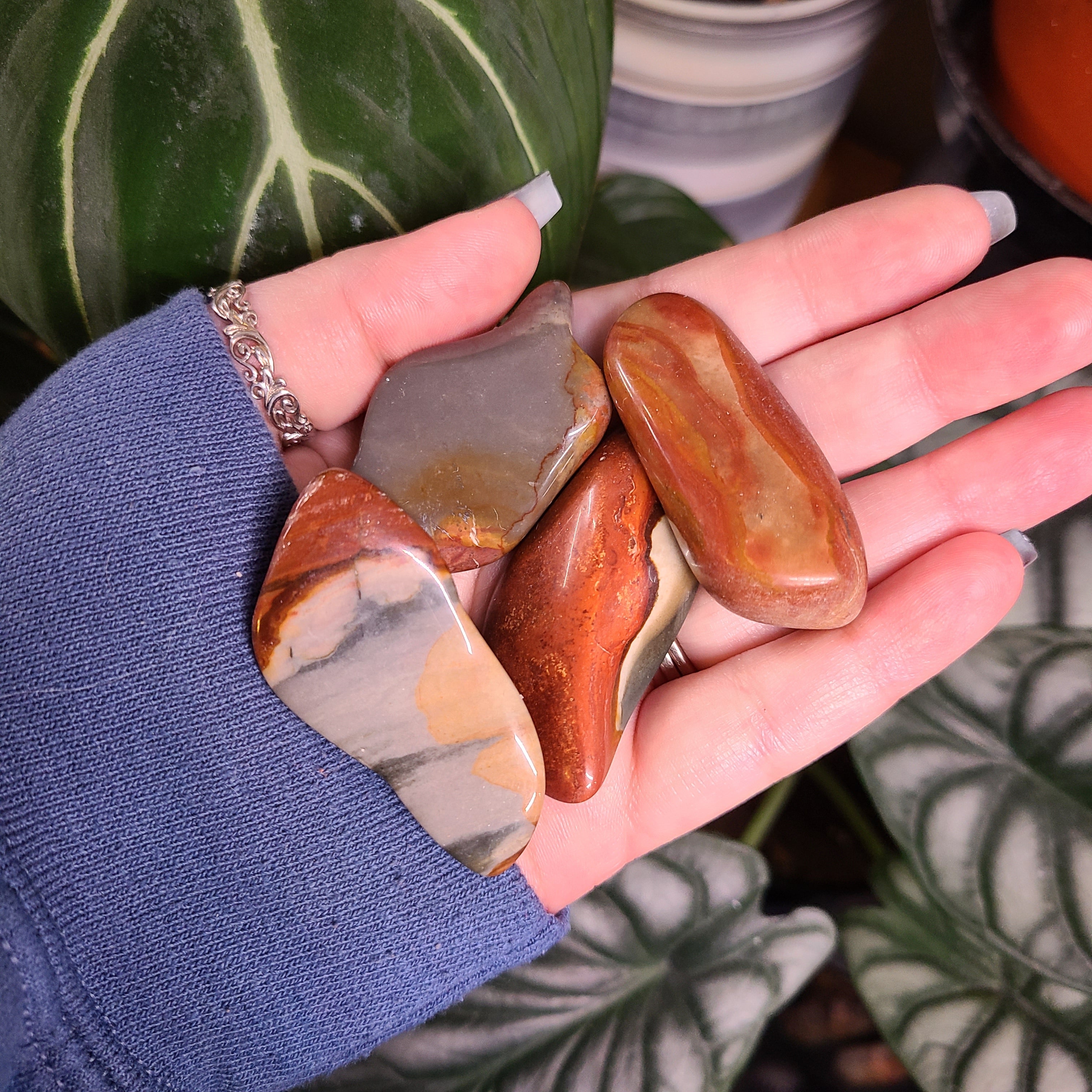 Polychrome Jasper Freeform Tumbles -  Intuitively Chosen