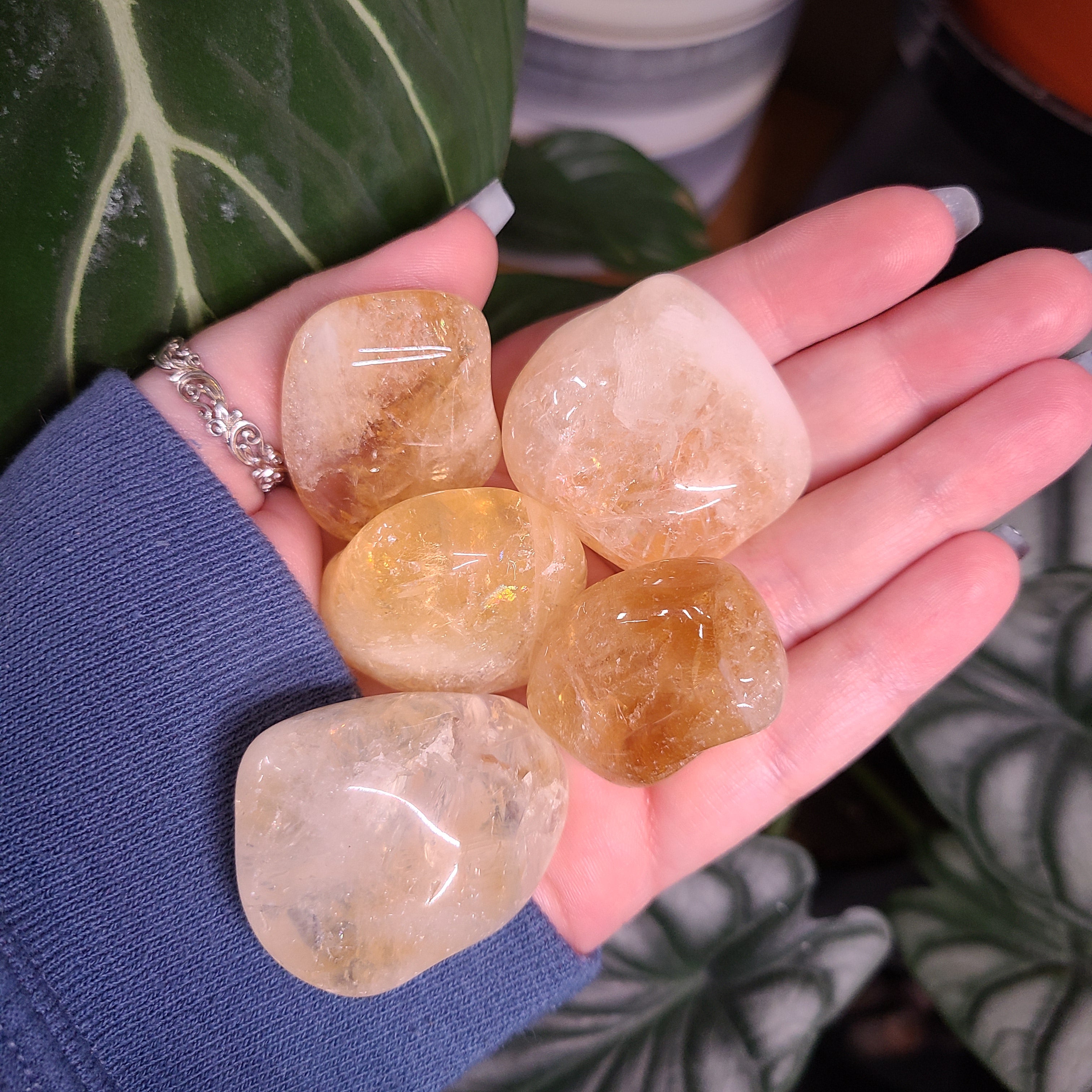 Citrine (heat treated) Tumbles -  Intuitively Chosen