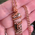 Load image into Gallery viewer, Ocean Jasper Necklace in Copper
