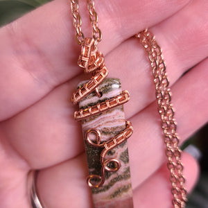 Ocean Jasper Necklace in Copper