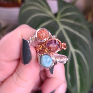 Crystal Statement Rings - MADE TO ORDER