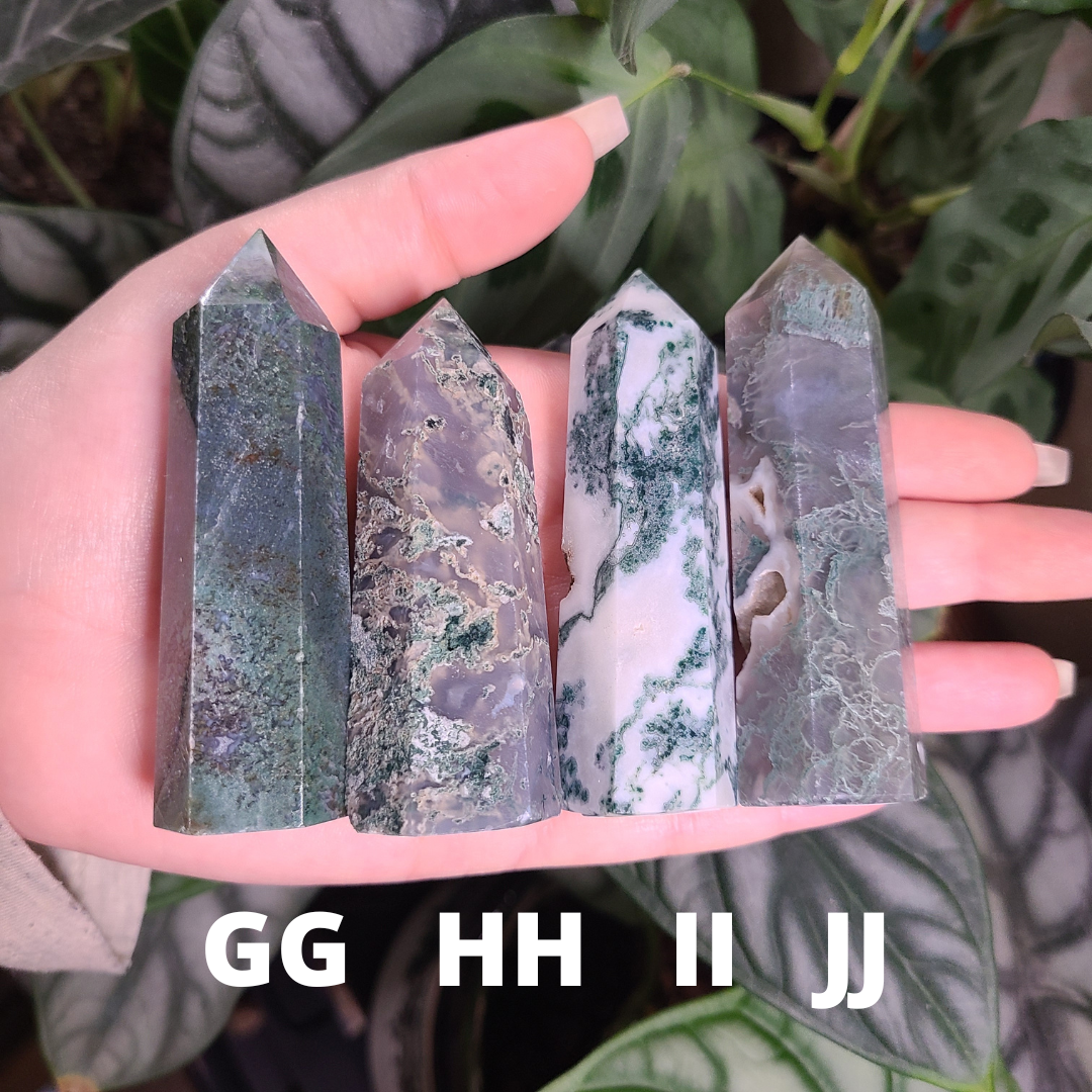 Moss Agate Towers - Medium