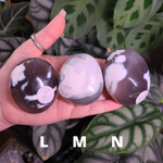 Load image into Gallery viewer, Orca Agate Palm Stones - Medium/Large
