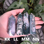 Load image into Gallery viewer, Moss Agate Towers - Medium
