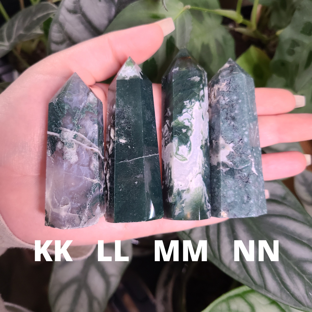 Moss Agate Towers - Medium