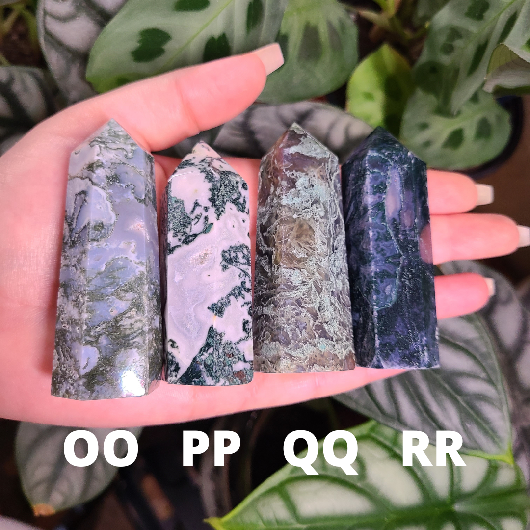 Moss Agate Towers - Medium