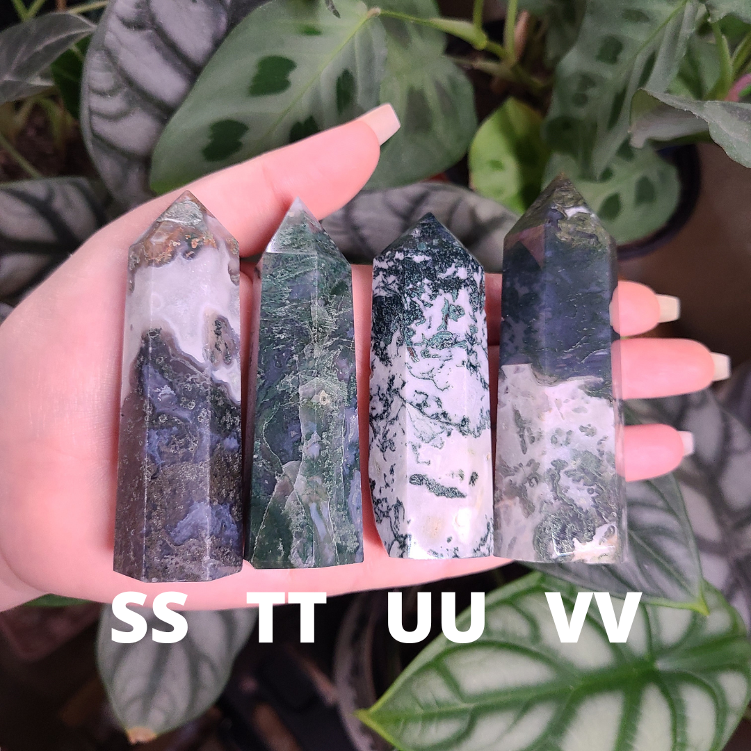 Moss Agate Towers - Medium