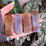Load image into Gallery viewer, Agate Obelisks - Small (PLEASE READ NOTE IN DESCRIPTION)
