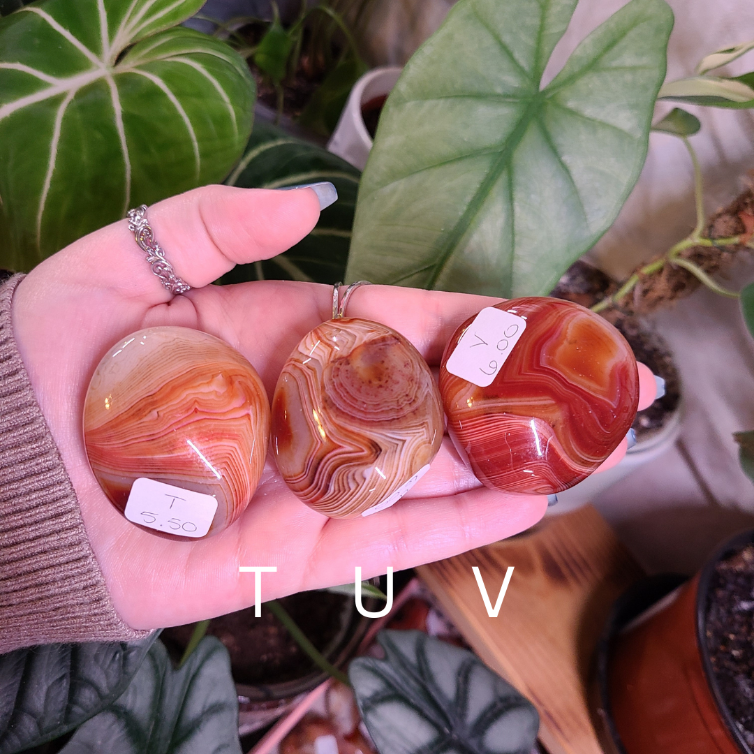 Sardonyx Palm Stones